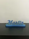 Custom Name Sign – Personalized 3D Printed Name mini size