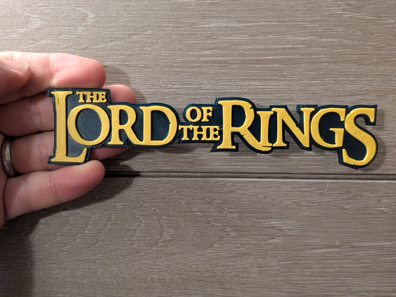 Lord of the Rings logo sign plaque 2-sizes