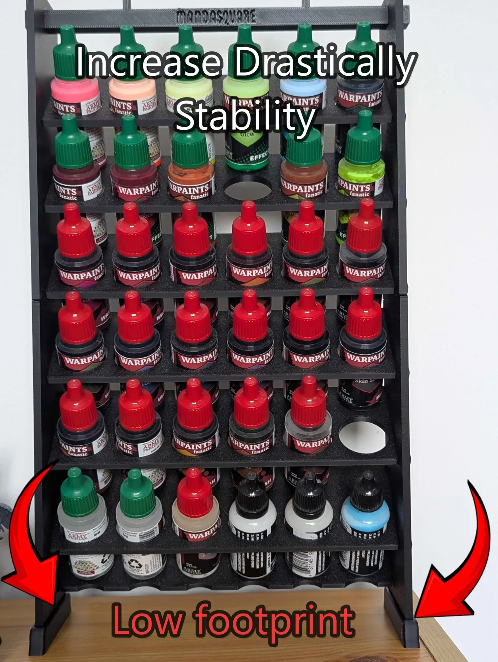 Dropper Bottle Paint Rack Feets - Free 3D Print Model - MakerWorld