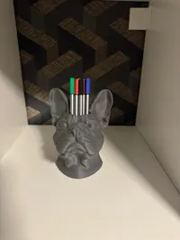 Porte-crayons tête de bouledogue — photo 2