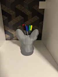 Porte-crayons tête de bouledogue — photo 4