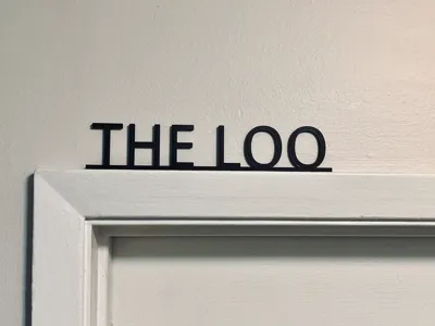 The Loo Doorframe Sitter