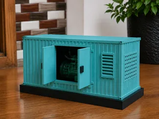 Generator with canopy 