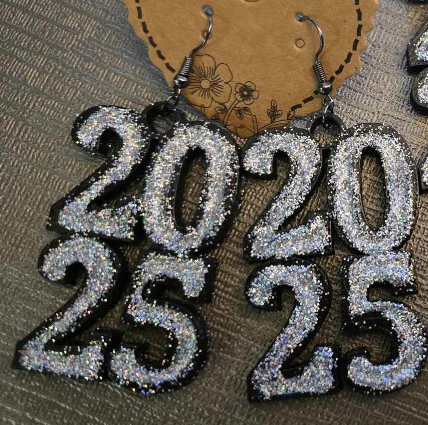 2025 Earrings with room to add glitter view 2