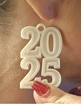 2025 Earrings with room to add glitter