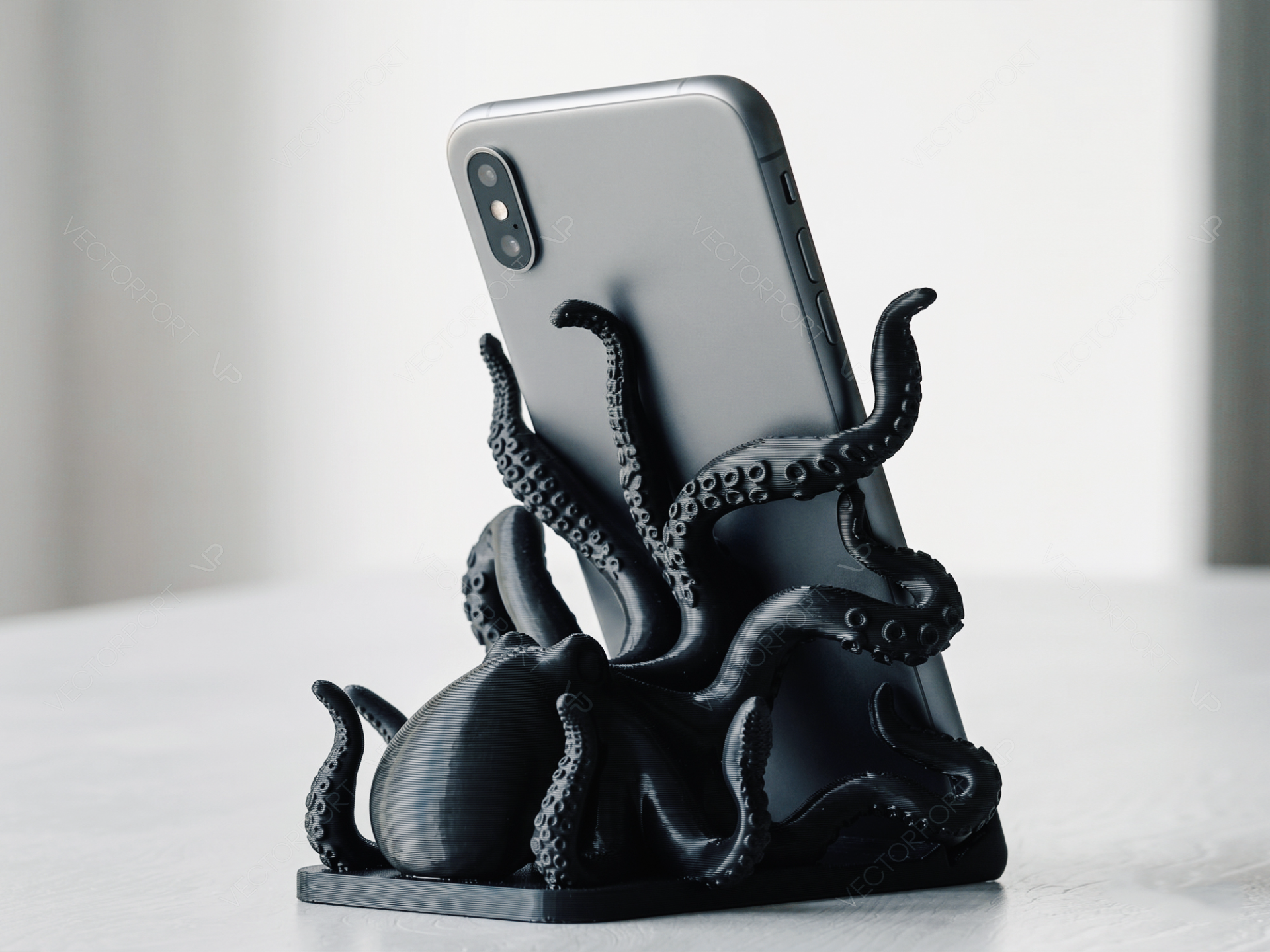 Tentacle Printed Phone Stand Desk Sculpture #009