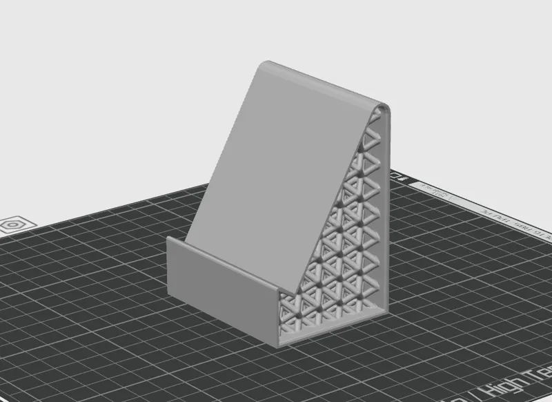 Mobile phone stand with lattice design