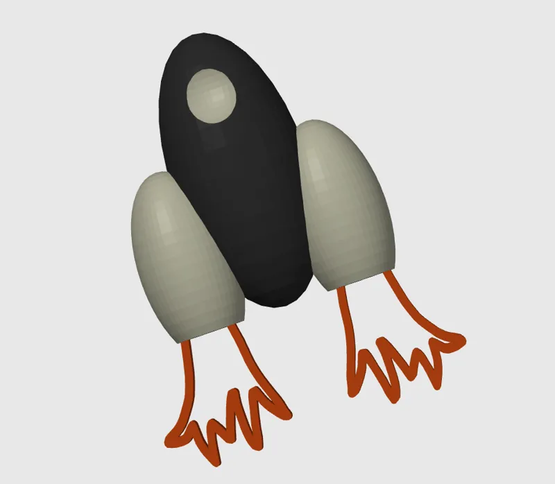 Cartoon Spaceship