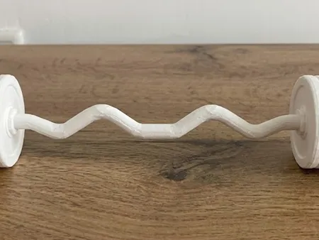 EZ Curl Barbell - Decorative Fitness Model