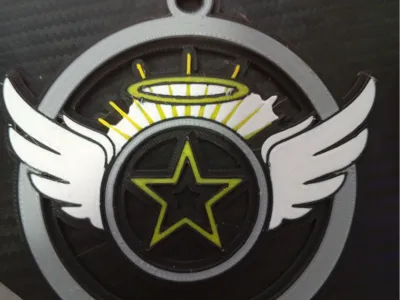 hollowed angel keychain