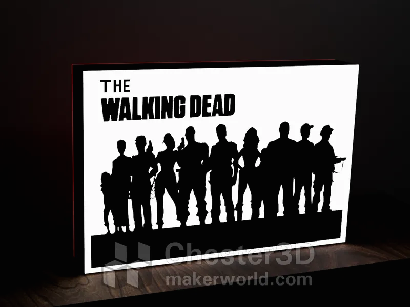 The Walking Dead LED Lamp Logo