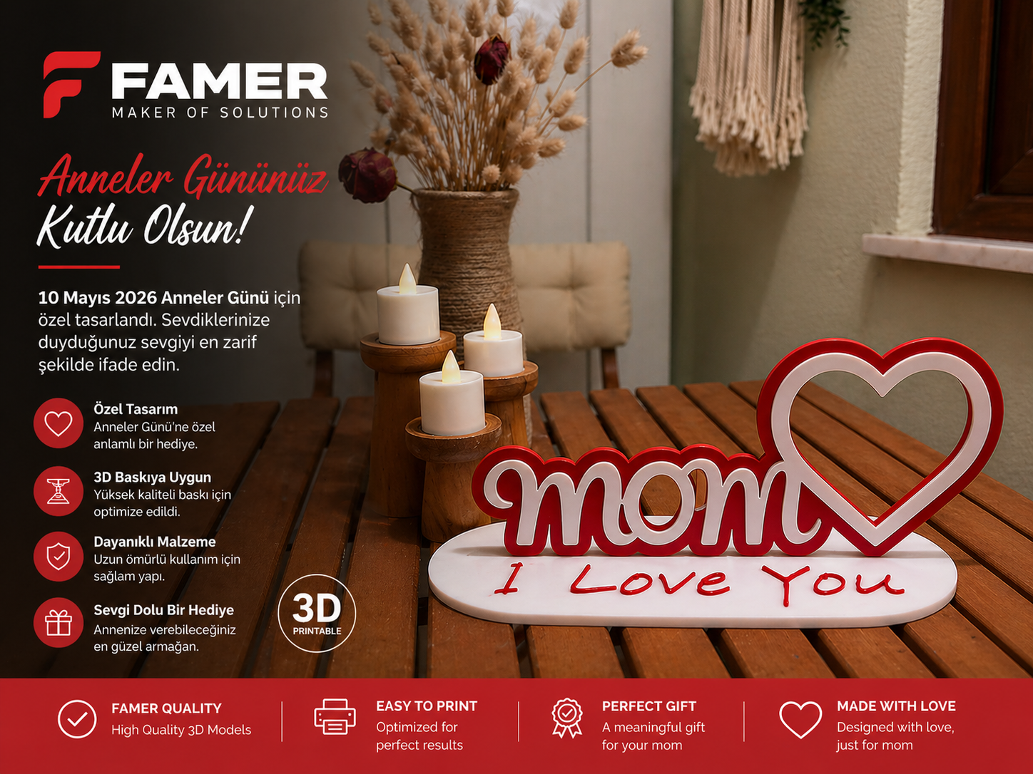 Mother's Day Gift Mom Sign May 10th