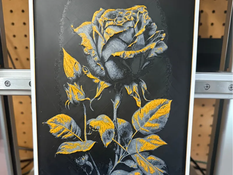 Black and Gold Rose
