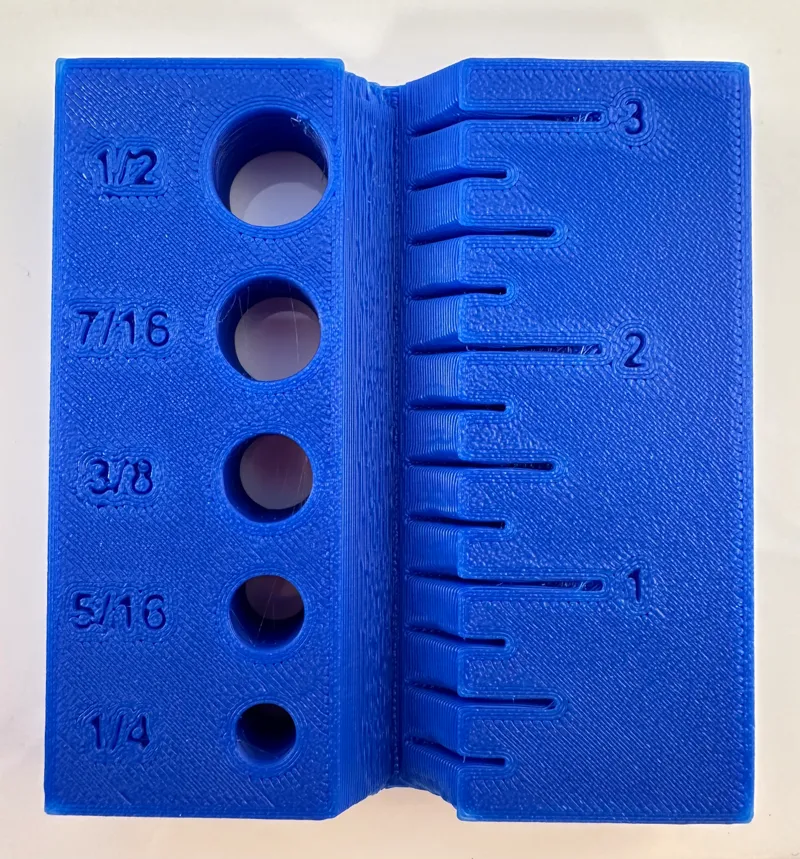 SAE Bolt Measurer or Gauge for ¼" to ½"