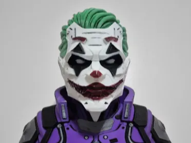 Cyber Joker bust (in color/AMS)