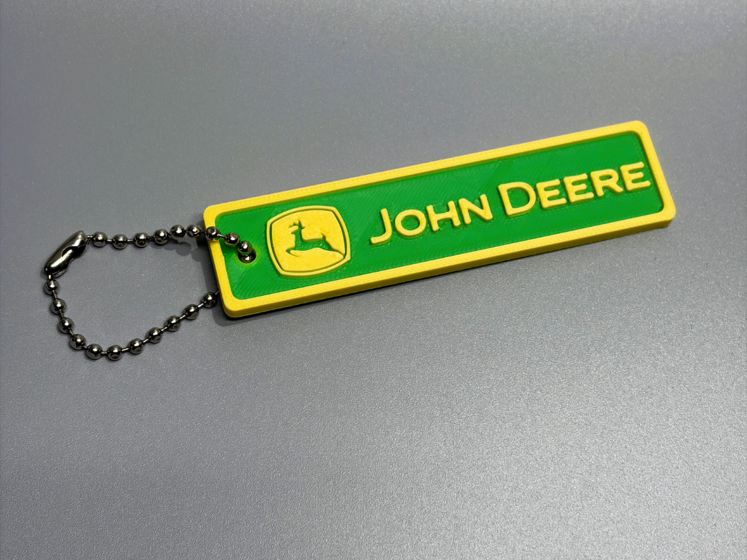 John Deere Tractor Key Tag