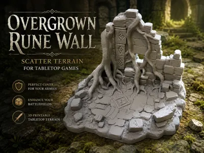 Overgrown Rune Wall - Scatter Terrain