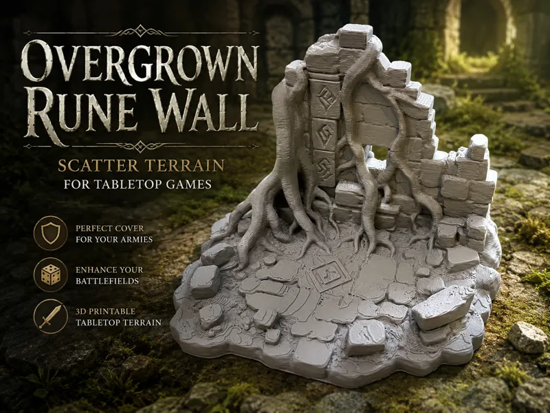 Überwucherte Runenmauer - Scatter Terrain
