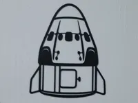 Décoration murale SpaceX Crew Dragon — photo 1