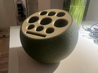 Mossy Orbit Pen Stand