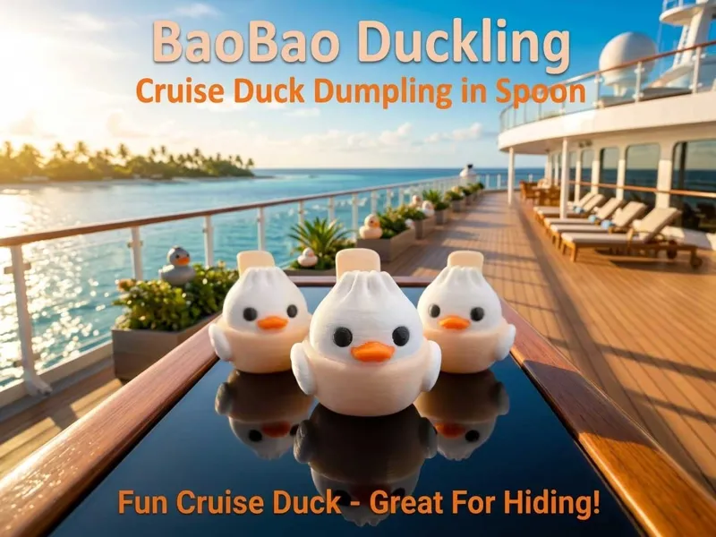 BaoBao Duckling: Cruise Duck Dumpling in Spoon