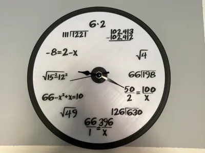 Rim For Math Clock-Great for hanging on your wall