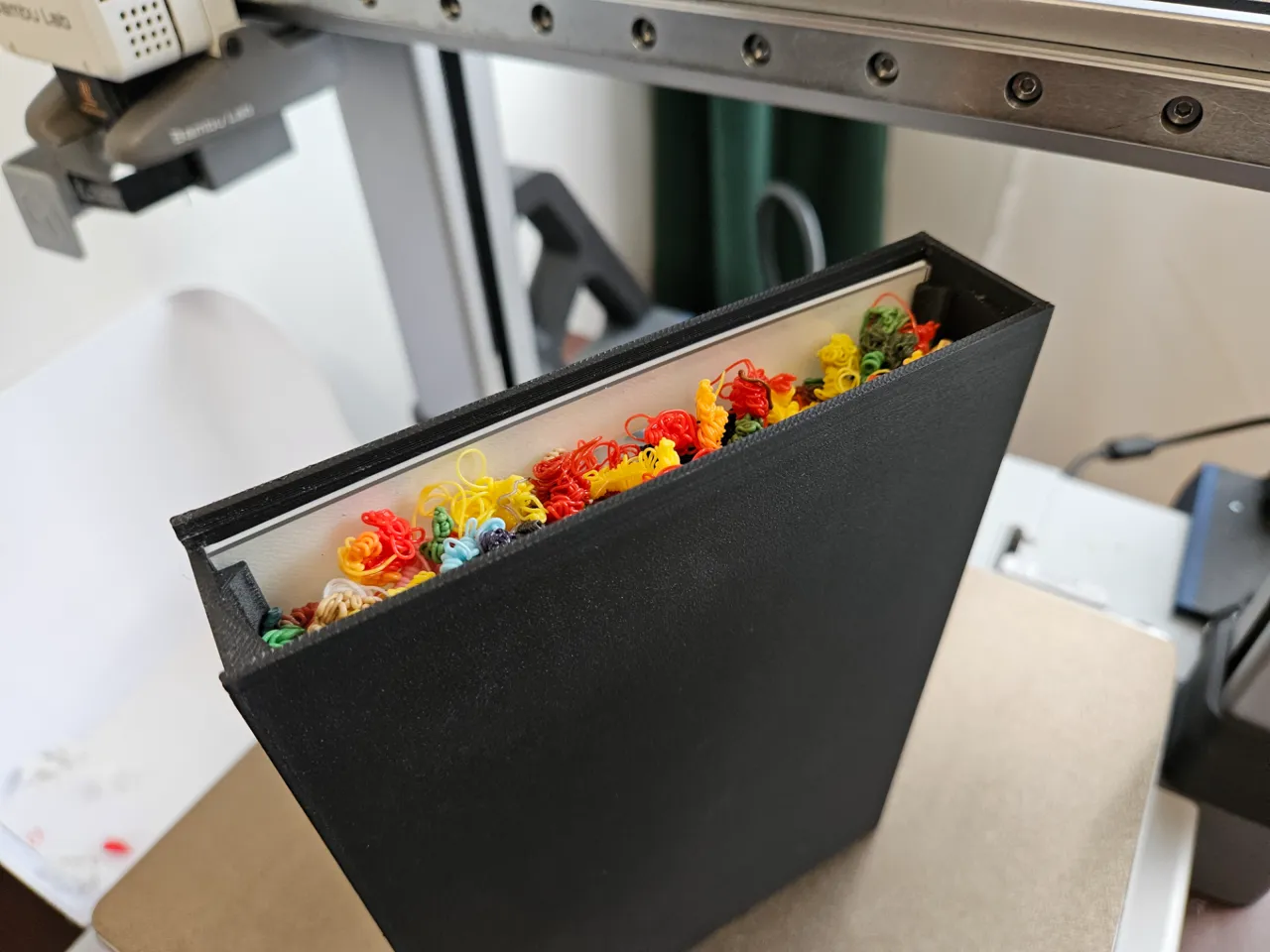 Filament Purge/Poop Shadow Box (Waste filament) view 3