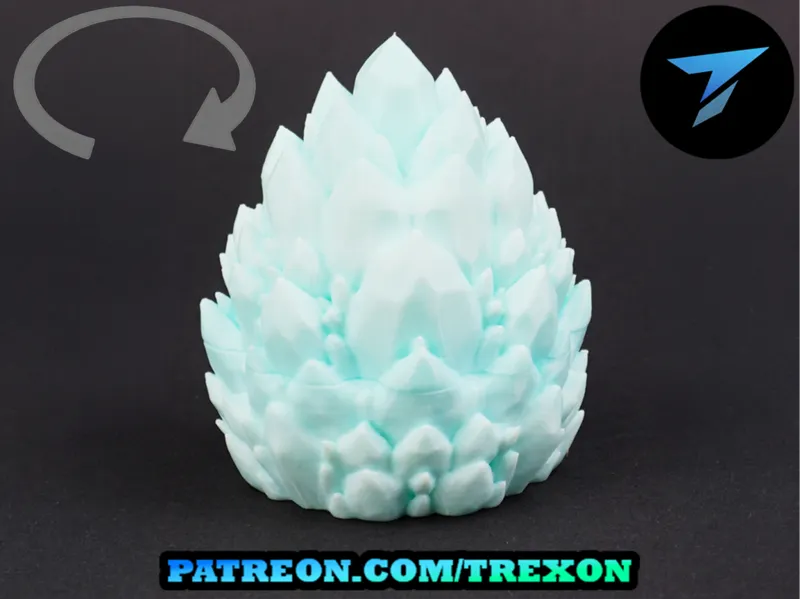 Ice Crystal Dragon Egg Toy - Twist Lock