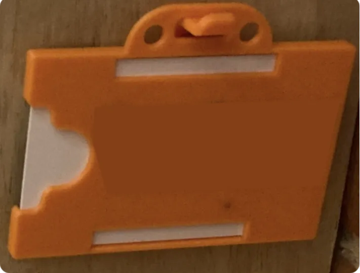 Single Screw Wall Mount - SMALL FOR ID BADGE