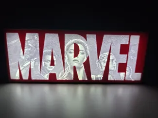 Black Widow Lamp Cover – Lithophane Marvel Series