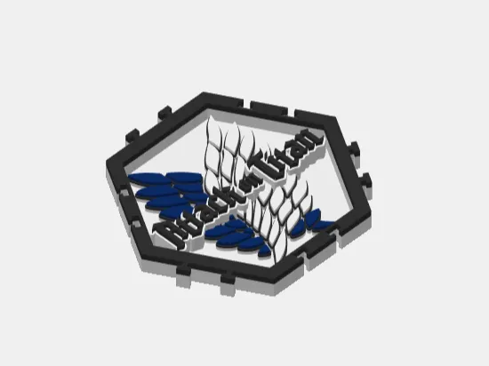 Attack On Titan Hexagon Sign