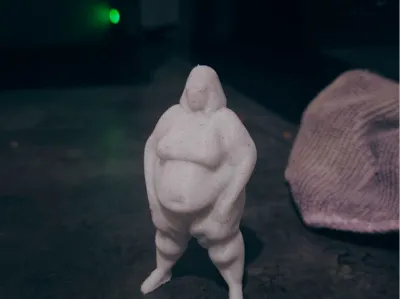 Obese woman big boned fat woman
