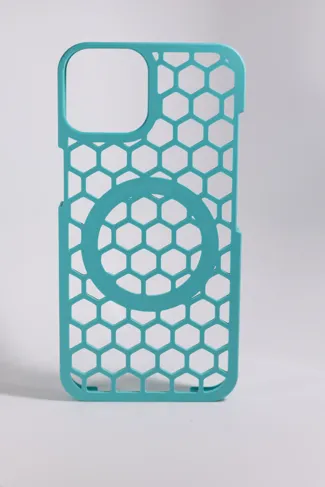 Iphone 13 case hexagon magsafe ring - ergonomy