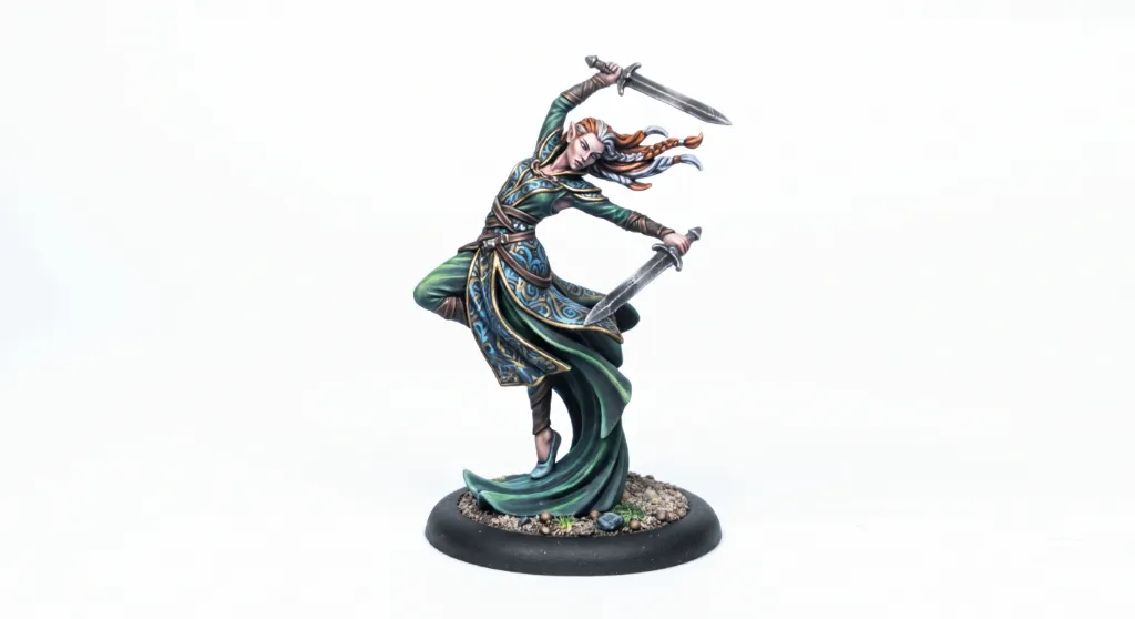 Elf Bladesinger Dancer | RPG Mini view 3