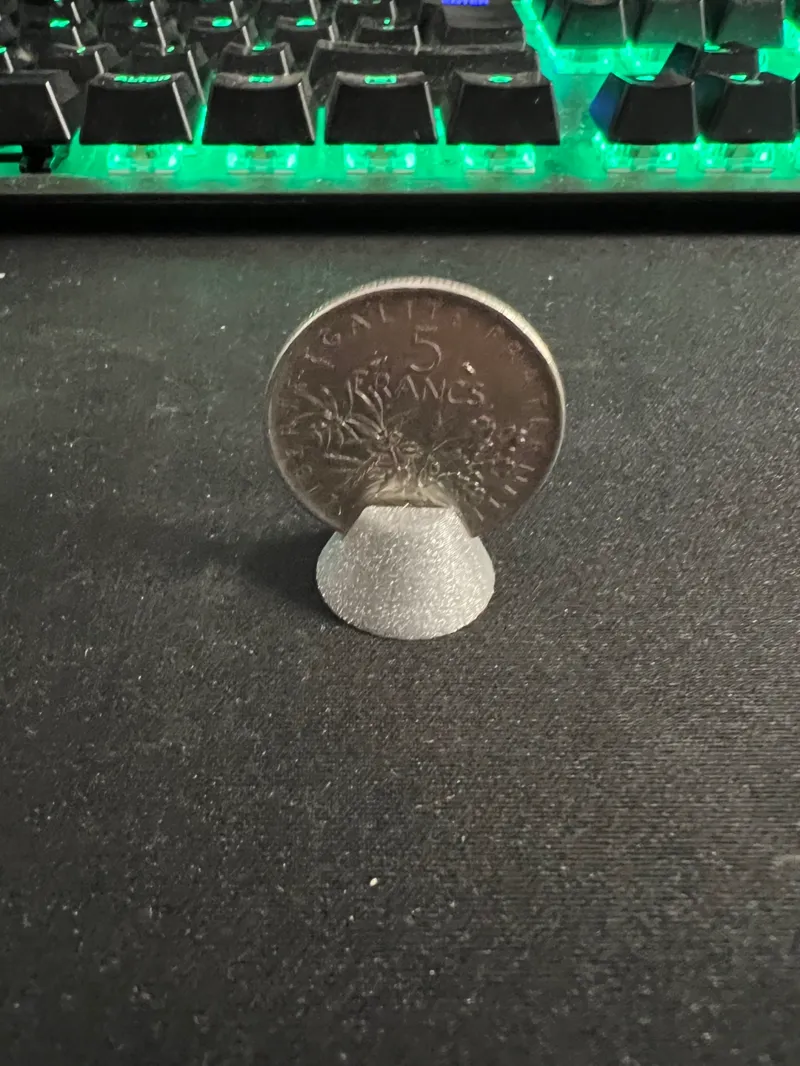 Coin holder - cone shape