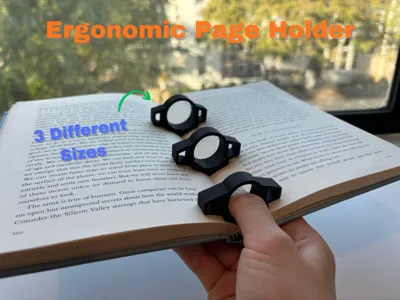 Ergonomic One-Handed Book Page Holder