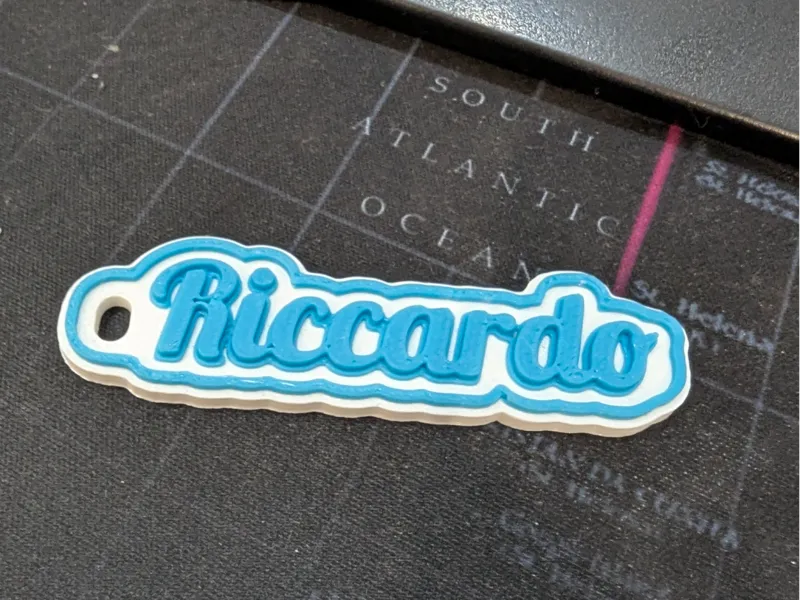 A simple Riccardo Keychain