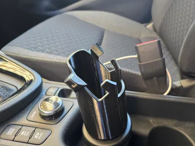 Car Cup Holder Organizer for Medium Phones & Keys