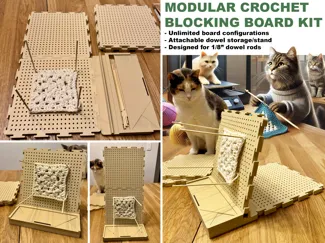 Crochet Blocking Board Kit (Modular)
