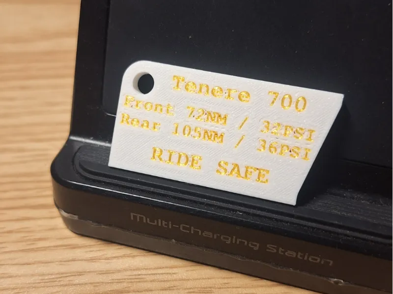 Tenere 700 chain tension guide for key chaine