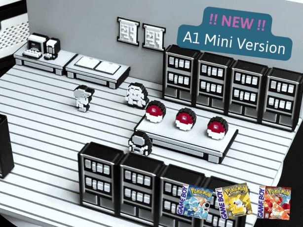 Pokemon Blue / Red 3D Diorama | Professor Oaks Lab