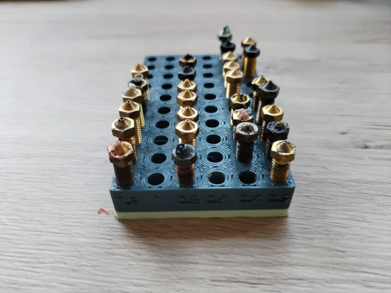 Nozzle storage or holder