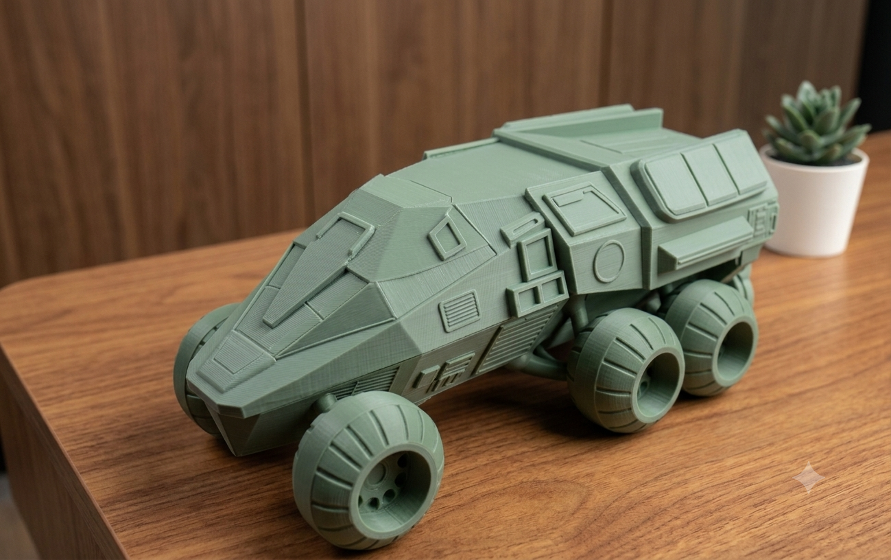 Miniatura 2 do modelo 3D Mars Rover Display Model