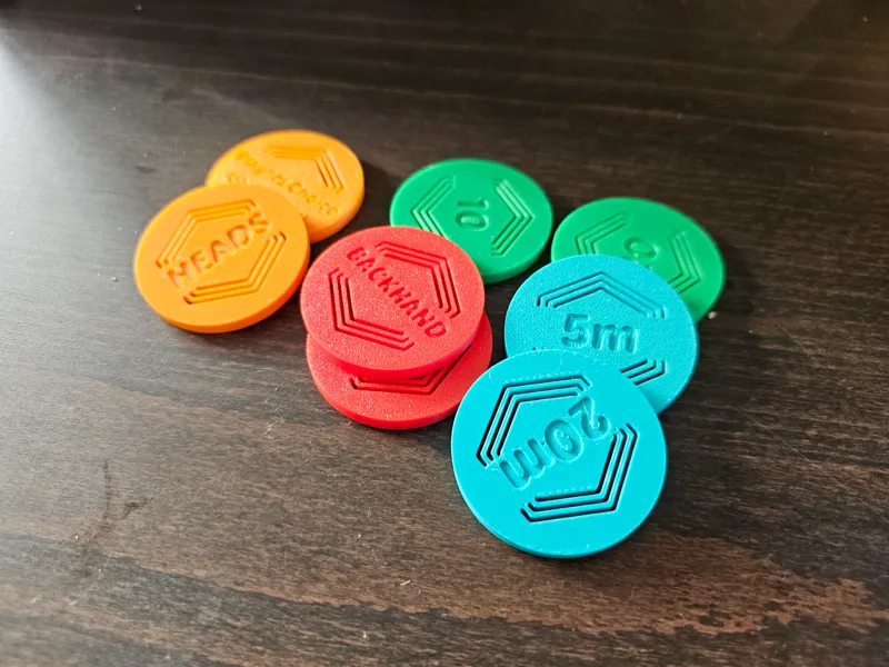 Discgolf tokens - Putting