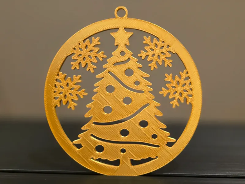 Christmas Ornament Tree and Snowflakes