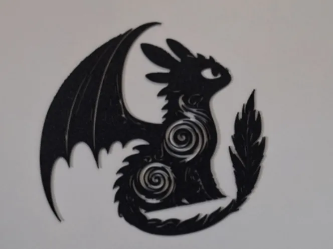 Night Fury Spirit – Tribal Dragon Silhouette