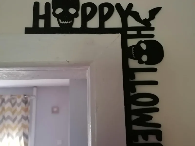 Happy Halloween - Corner Silhouette Wall Art