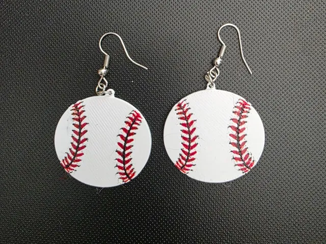 Baseball Earrings