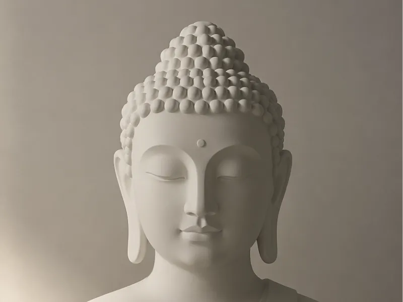 minimalist Buddah bust