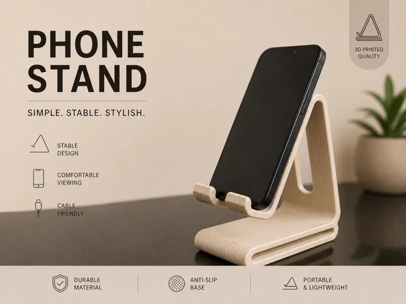 简约式手机支架Simple Phone Stand